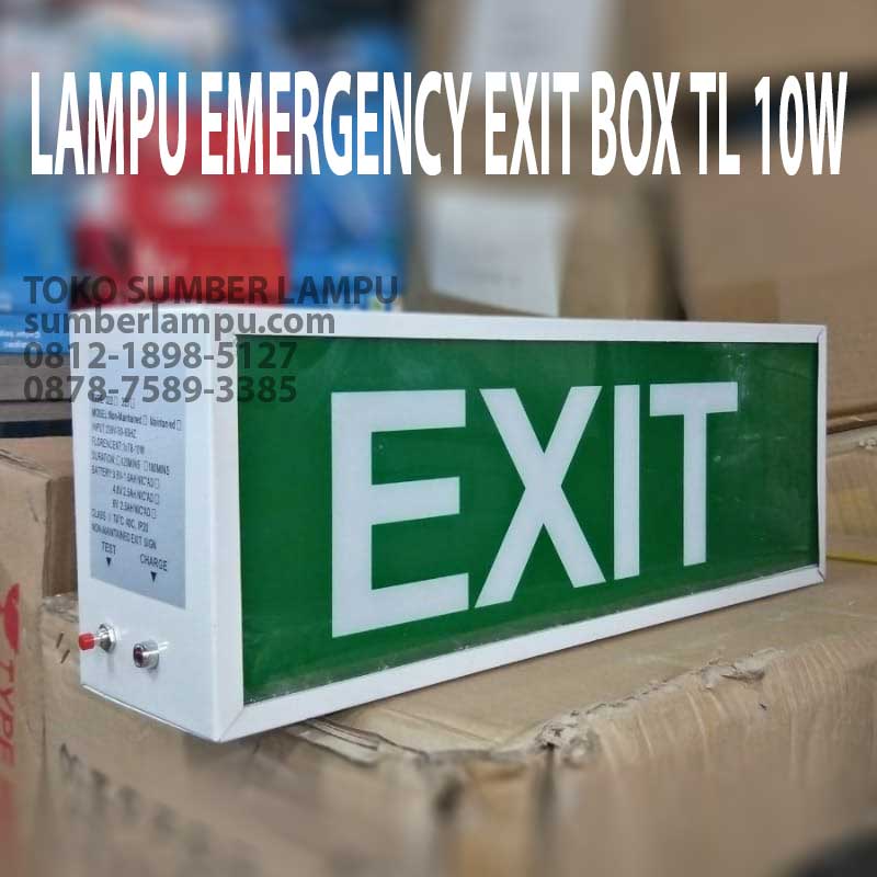 lampu emergency exit box