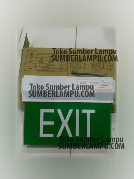 lampu exit led double side