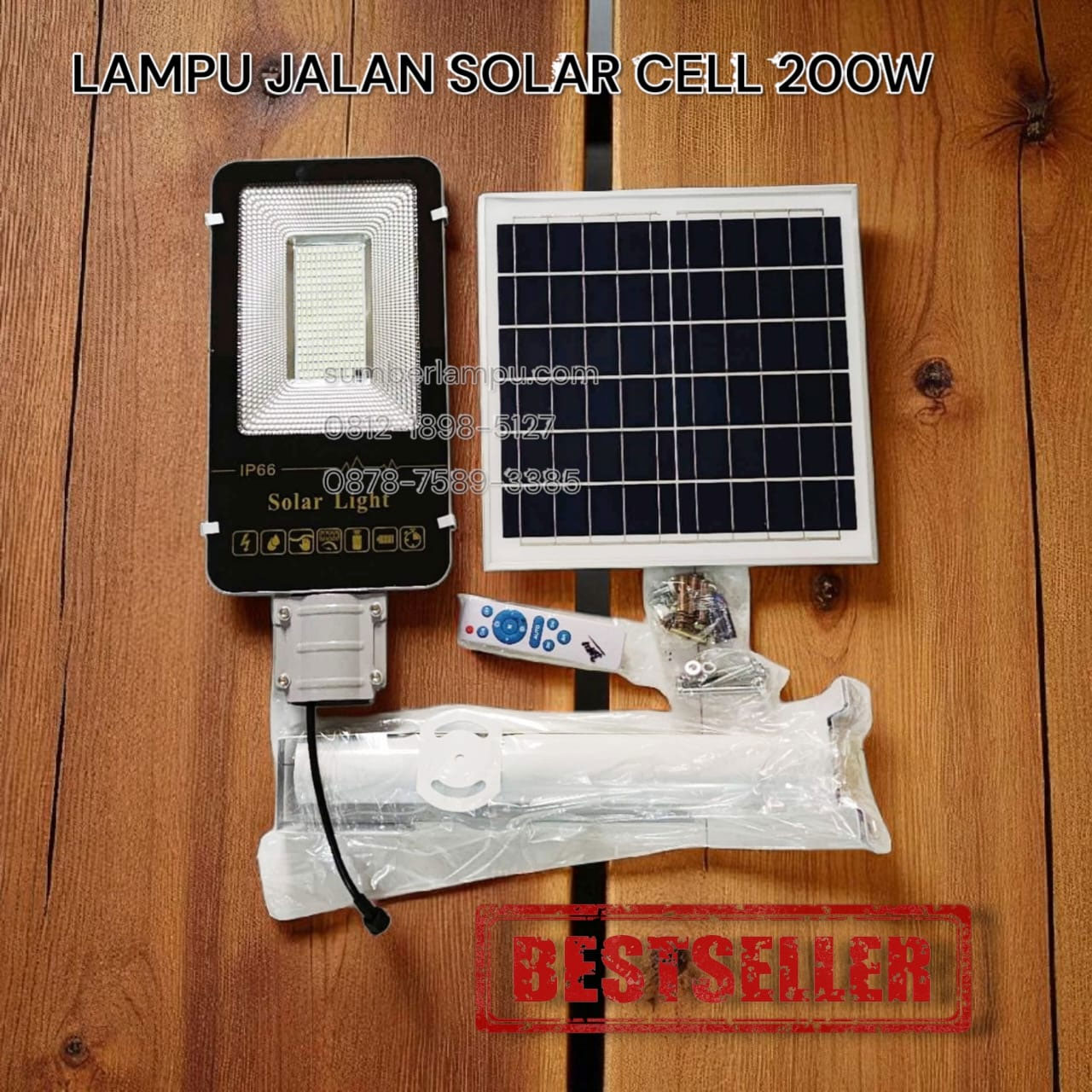lampu jalan solar 200w