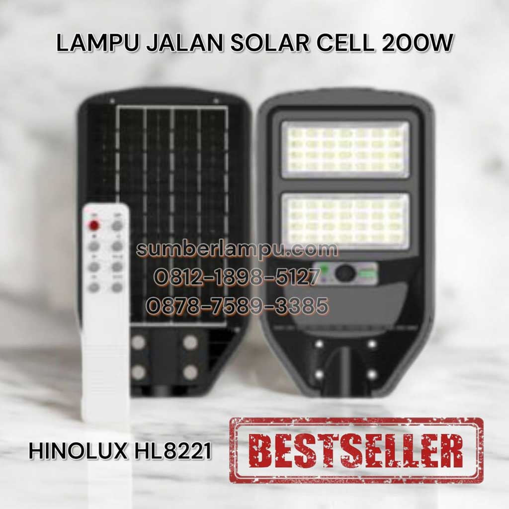 lampu jalan solar cell hinolux