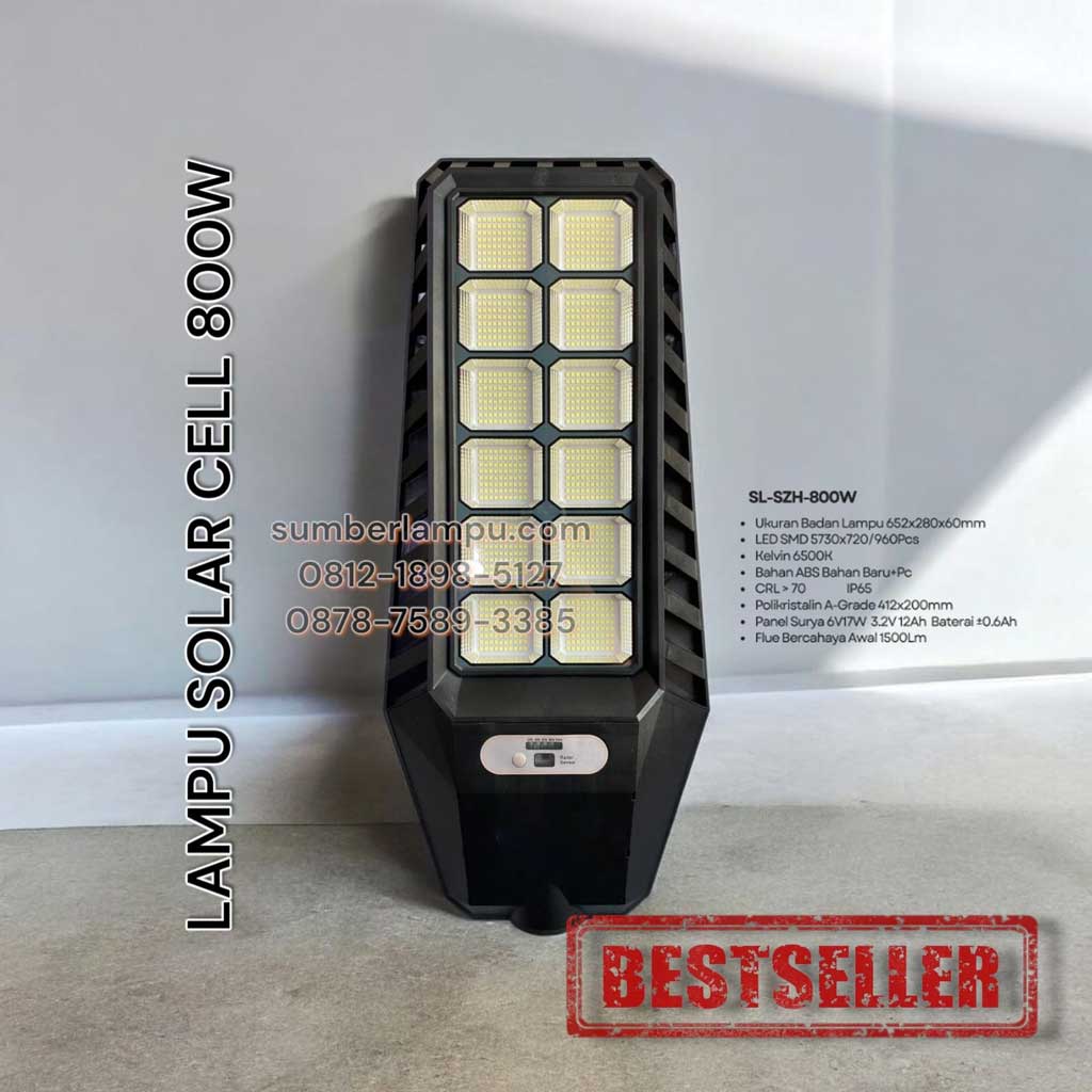 lampu solar cell 800w