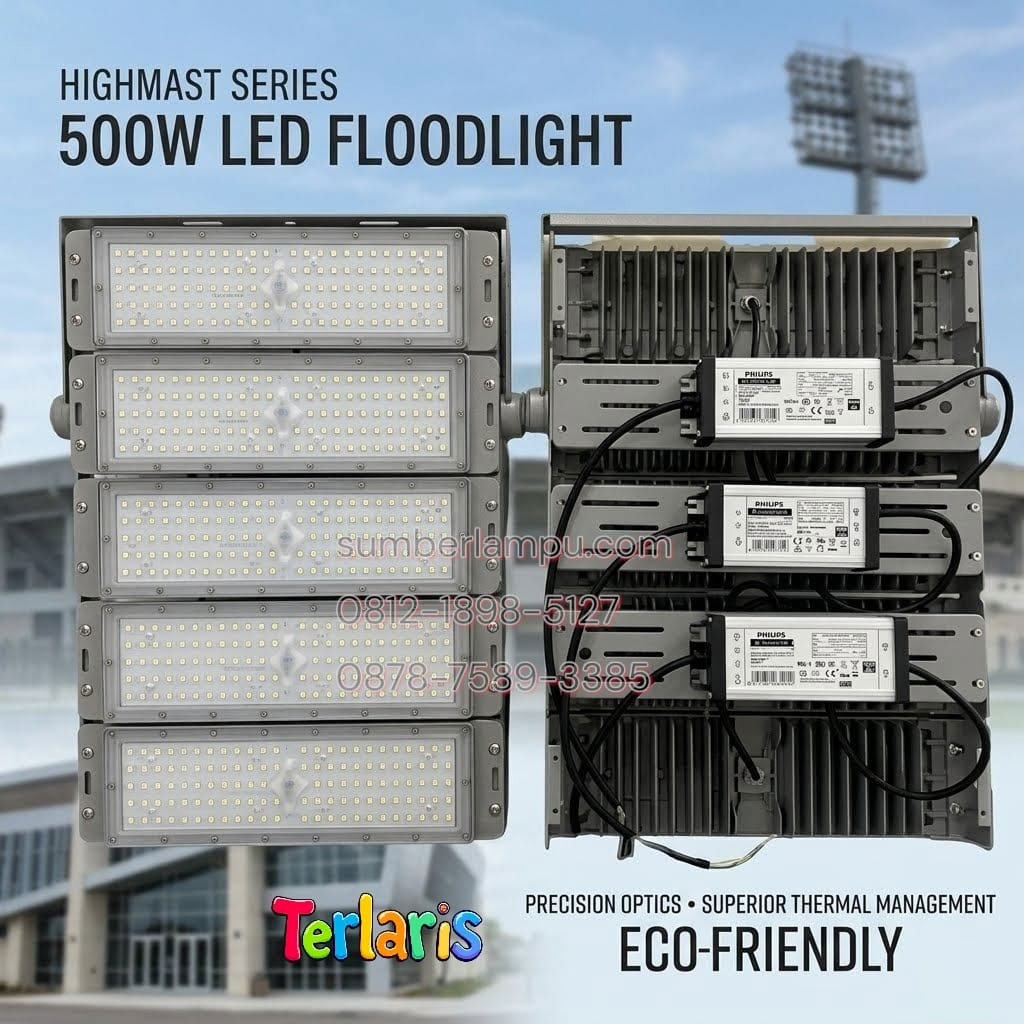 lampu sorot highmast 500w led ip67