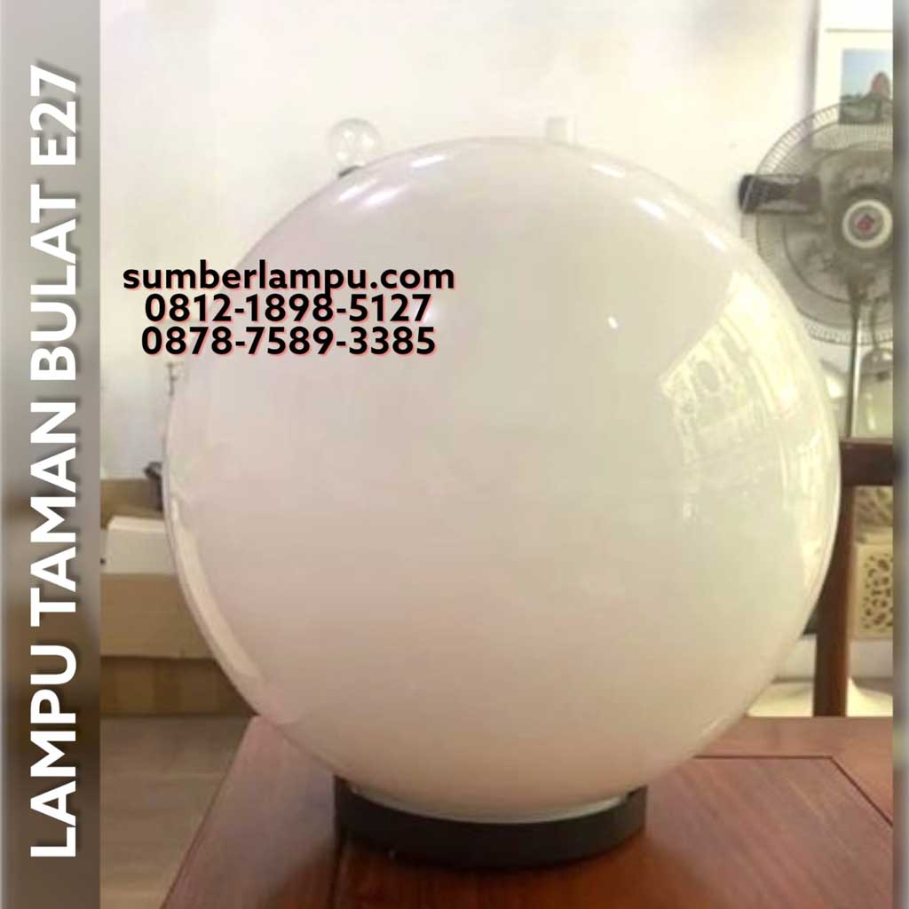 lampu taman bulat minimalis