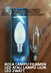 Lampu Filamen LED Lilin 2 watt Fitting E14