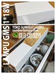 Lampu GMS 1x18w Akrilik Susu Ekonomis