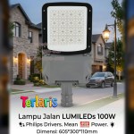 lampu jalan lumileds 100w philips mean well