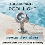 Lampu Kolam LED 3W DC 24V 3000K