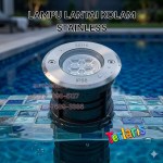 Lampu Lantai Kolam Stainless 5W Philips