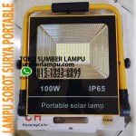 lampu sorot solar portable